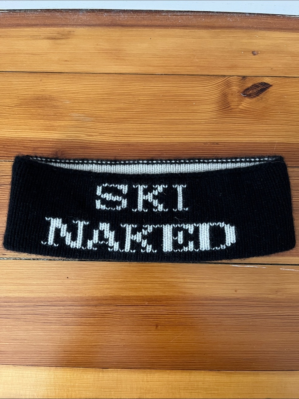 Naked Cashmere Black and White Thermal Headband